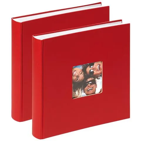 Walther Fun - Album Per Foto Confezione Da 2, 30 X 30 Cm Rosso