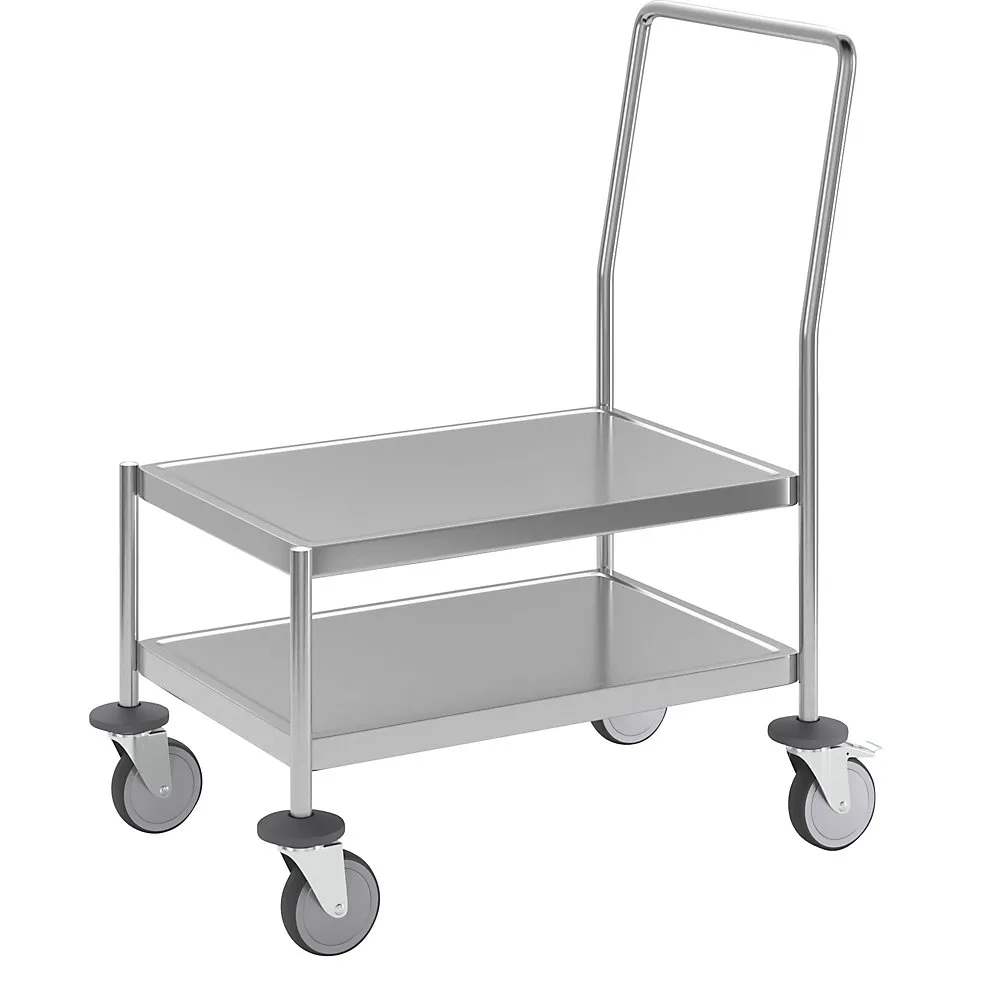 Carrello a pianale in acciaio inox Kongamek