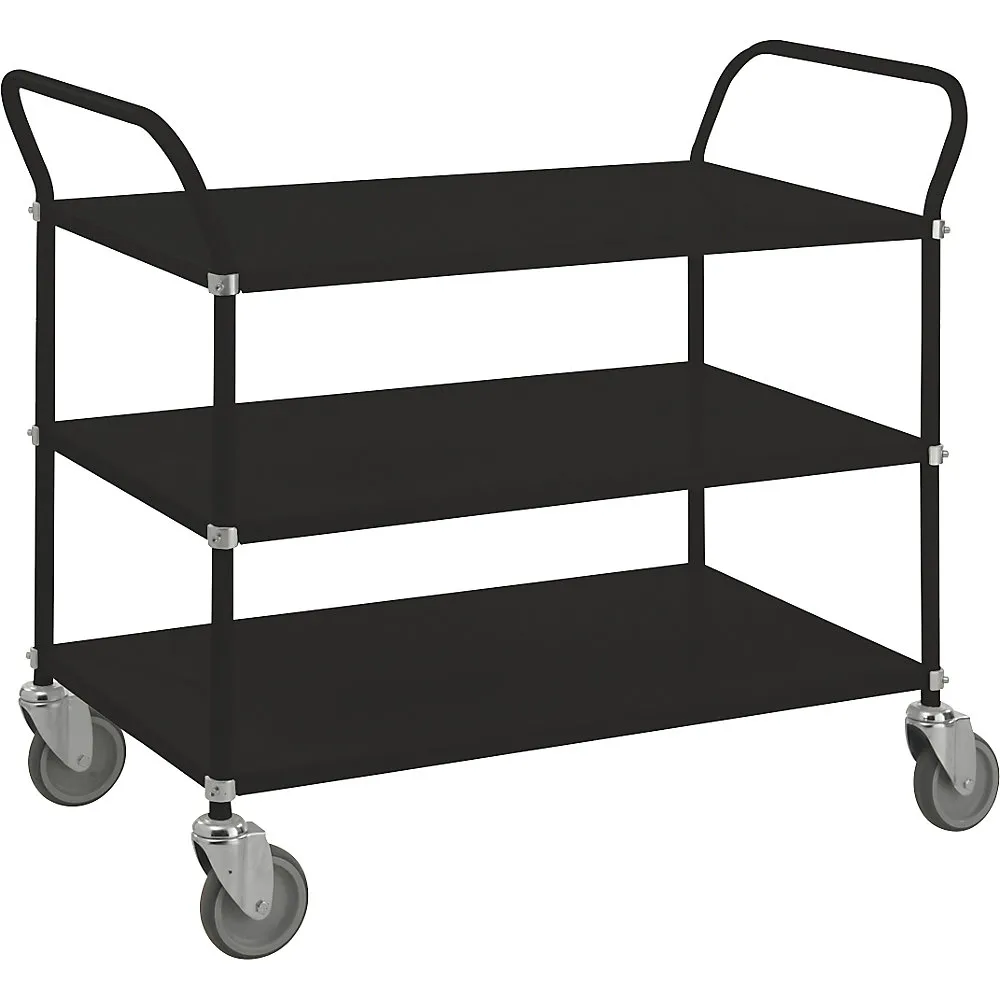 Carrello di servizio nero Kongamek