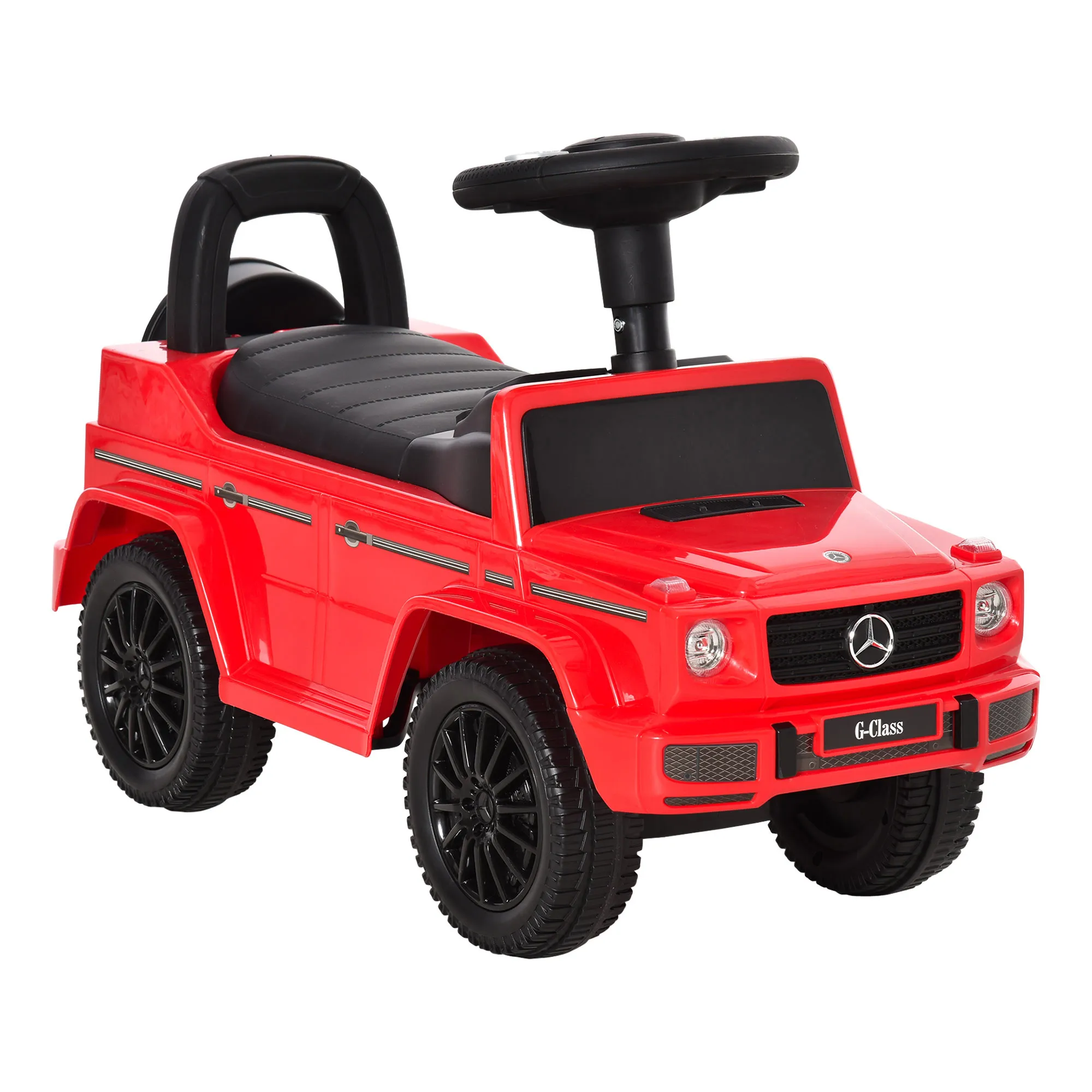  Macchina Giocattolo, Macchina Cavalcabile per Bambini 12-36 Mesi, Mercedes-Benz G350, Rossa Aosom