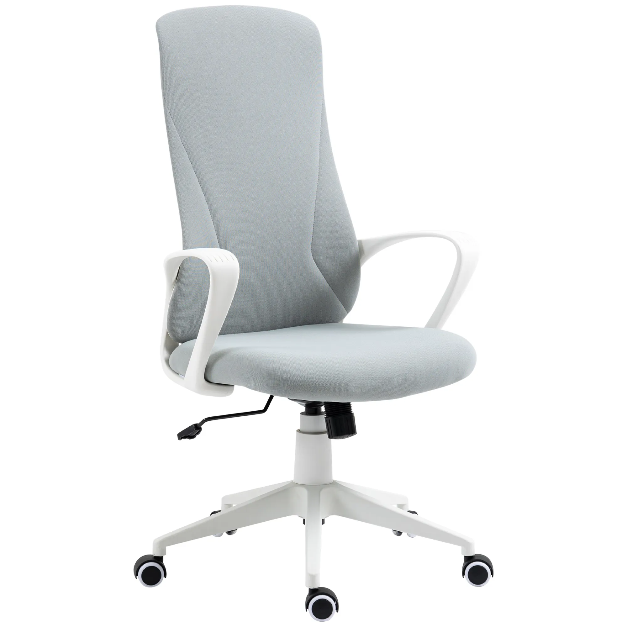  Sedia da Ufficio Ergonomica con Altezza Regolabile e Funzione di Inclinazione, 62x56x110-119.5 cm Aosom