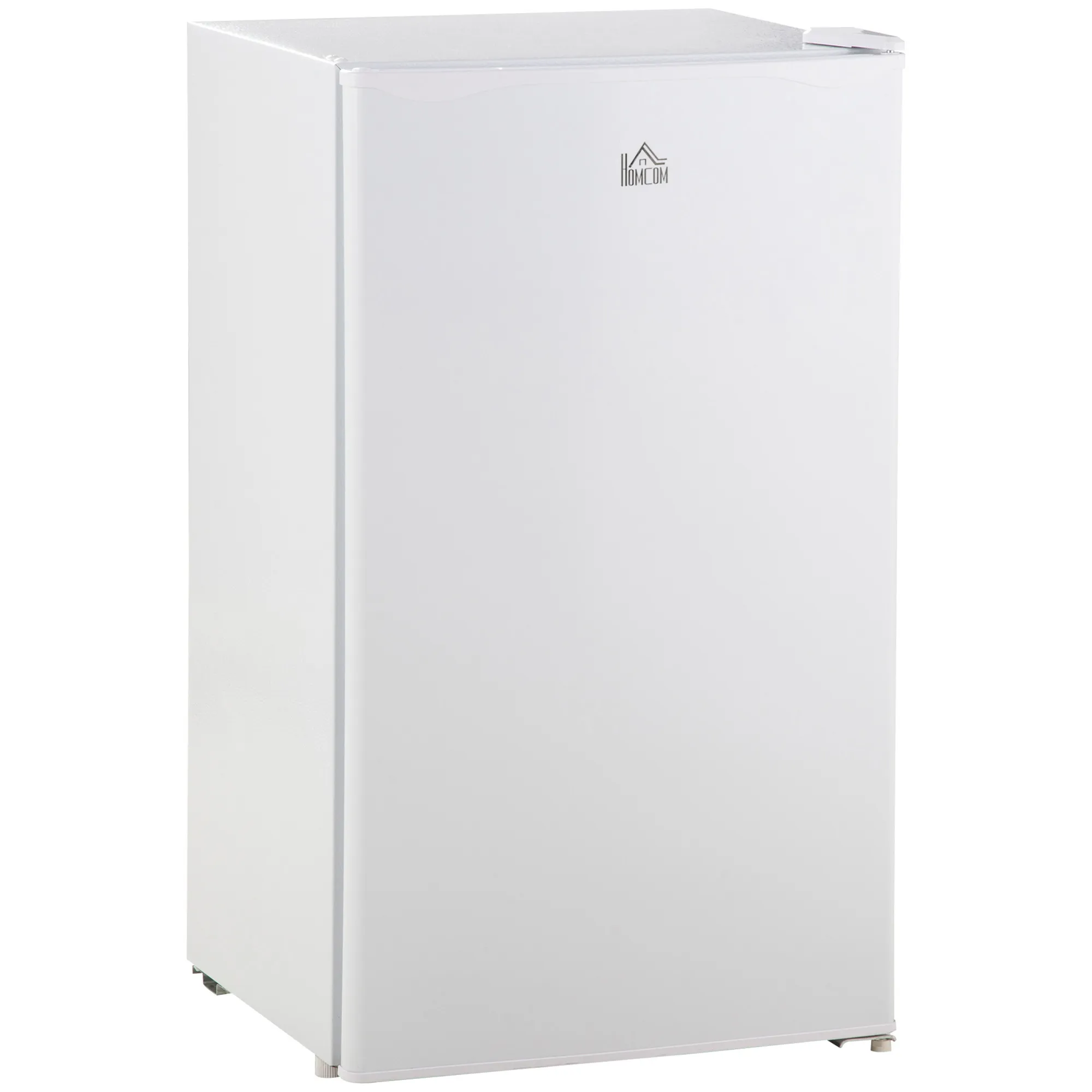  Frigo Portatile da 91L con Termostato Regolabile, Scaffali a Parete, Ripiani e un Cassetto, in Metallo e Plastica, 47.5x44.2x84cm, Bianco