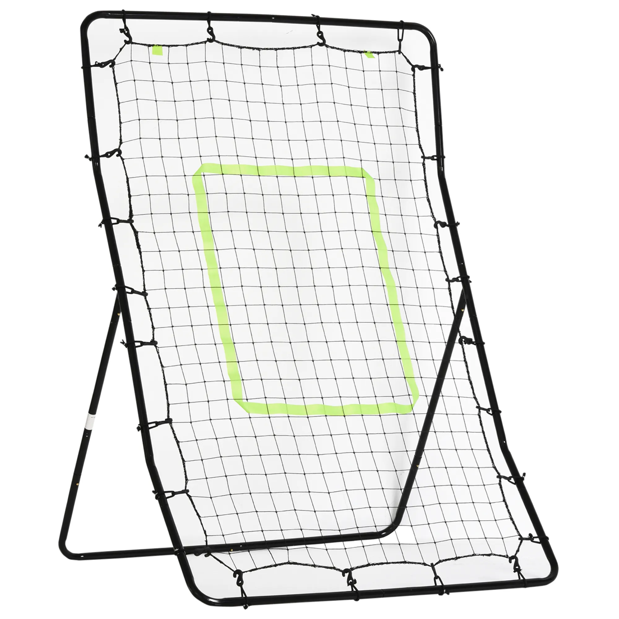 Homcom Rete Elastica Rimbalzo Calcio/Rugby, Rimbalzatore Portatile, Allenamento Versatile, 90x80x140cm Aosom