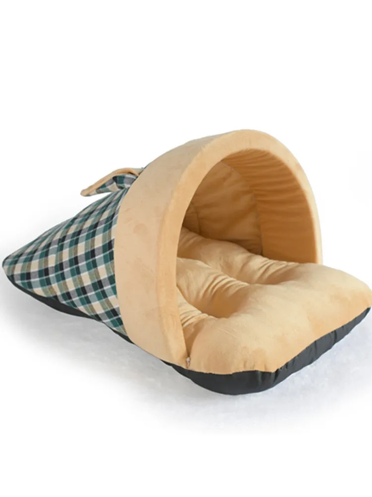 Pet Dog Cat Soft Warm Sleeping Borsa Cucciolo Sleeping Cave House Winter Bed Mat