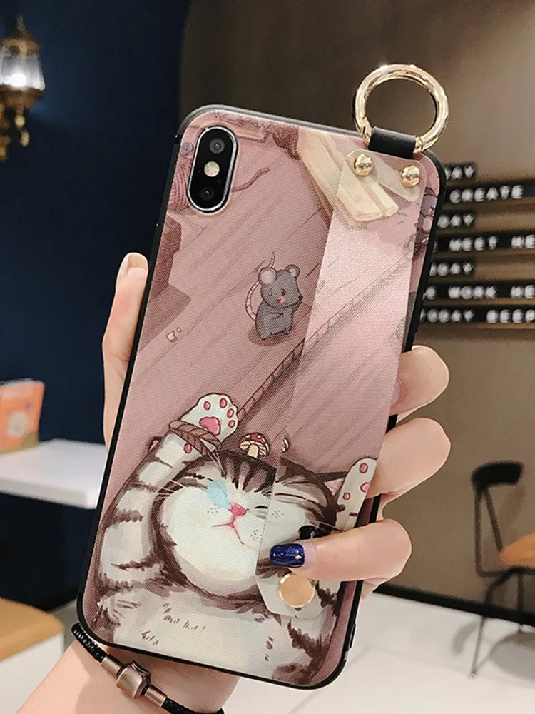 Donna Cute Animal Cat Cartoon Creative Mobile Phone TPU Soft Shell