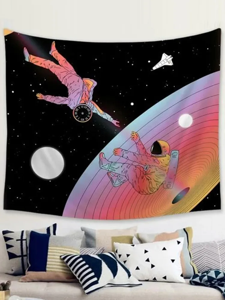 Astronauta Arazzo da parete Arazzo psichedelico Camera da letto Tenda da casa Arazzo da parete Arazzo