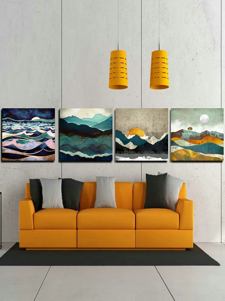 Stampa di paesaggi su tela Immagine di arte della parete Decorare il soggiorno