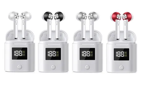 Cuffie Bluetooth con custodia di ricarica disponibili in 5 diversi colori, con spedizione gratuita