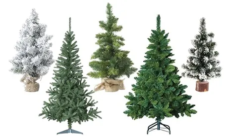 Albero di Natale artificiale da 25 cm a 210 cm disponibile in diversi modelli