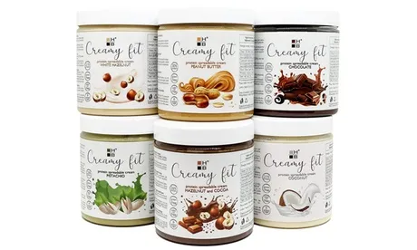 1 o 2 Creamy Fit HB creme spalmabili proteiche Line@ per dieta, disponibili in vari gusti e con spedizione gratuita