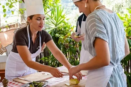 Lezione di cucina a Sorrento