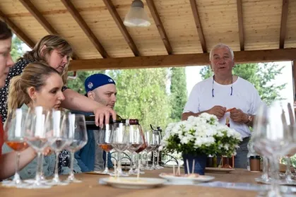 Tour nel Chianti con degustazione di vini al tramonto per piccoli gruppi, da Firenze