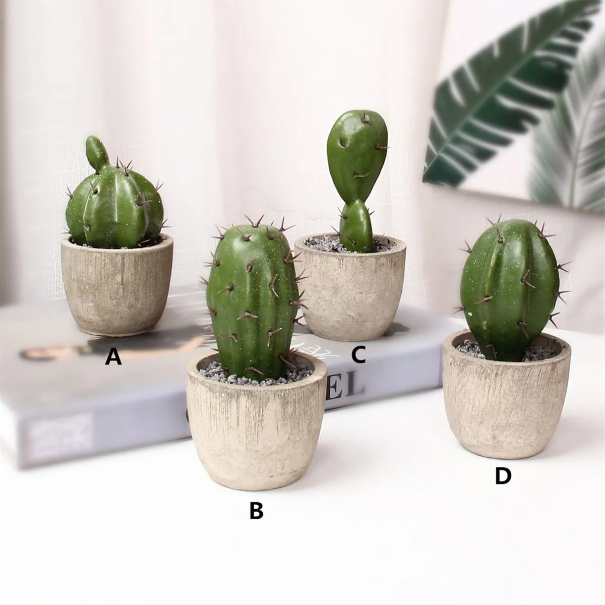 1pz Cactus artificiale in vaso