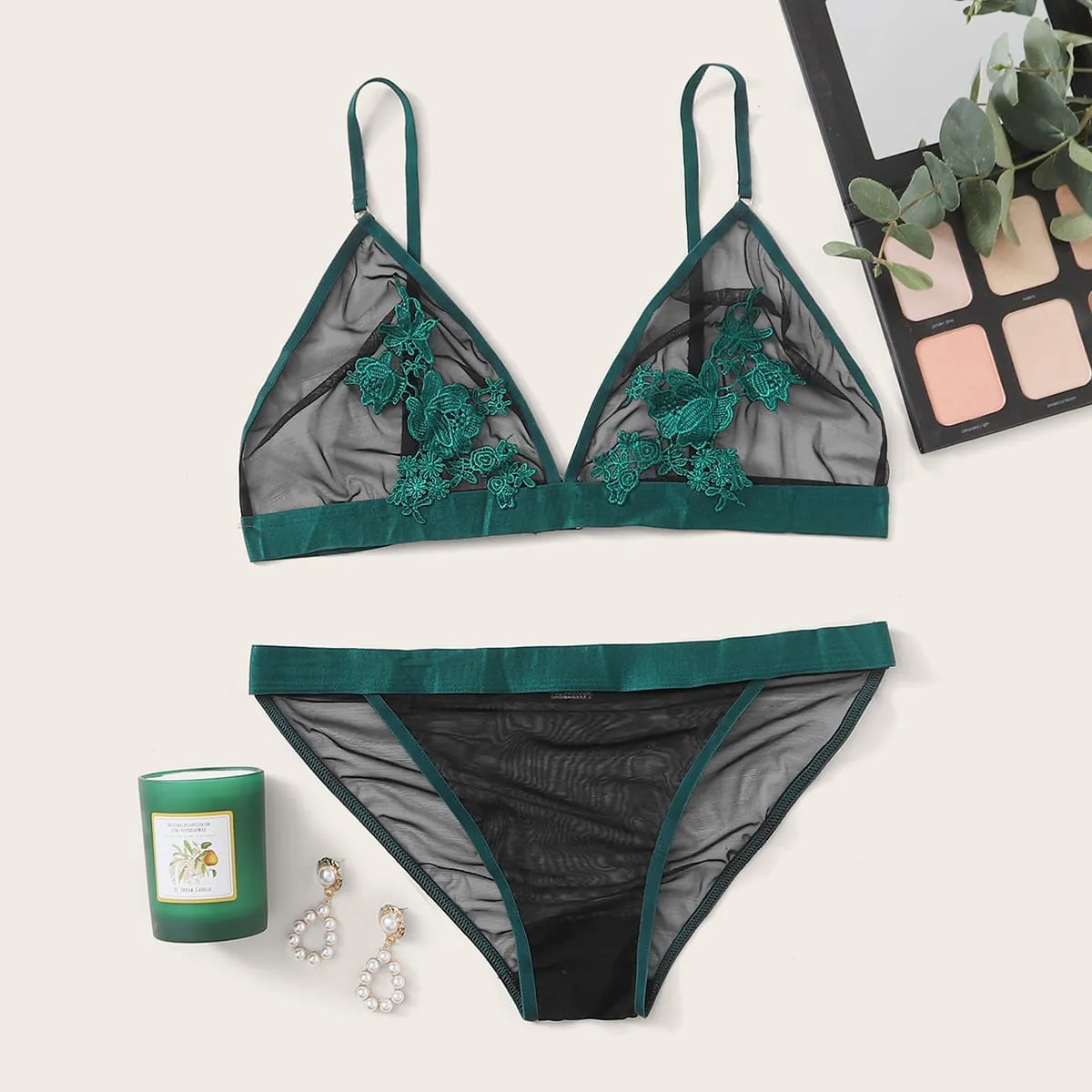 Biancheria Intima Sexy Grandi Dimensioni Creste Floreale Sexy