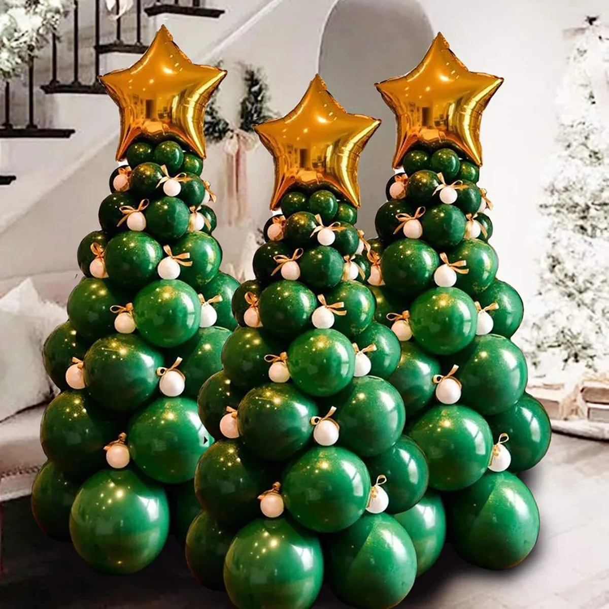 93 pezzi albero di Natale design palloncino
