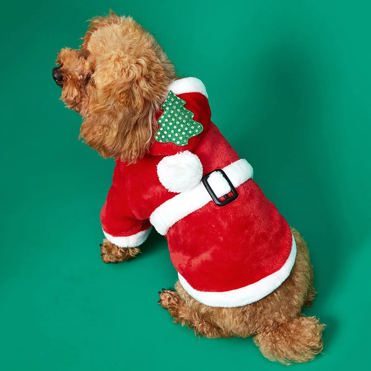 Cappotto per animali domestici albero di Natale decorato
