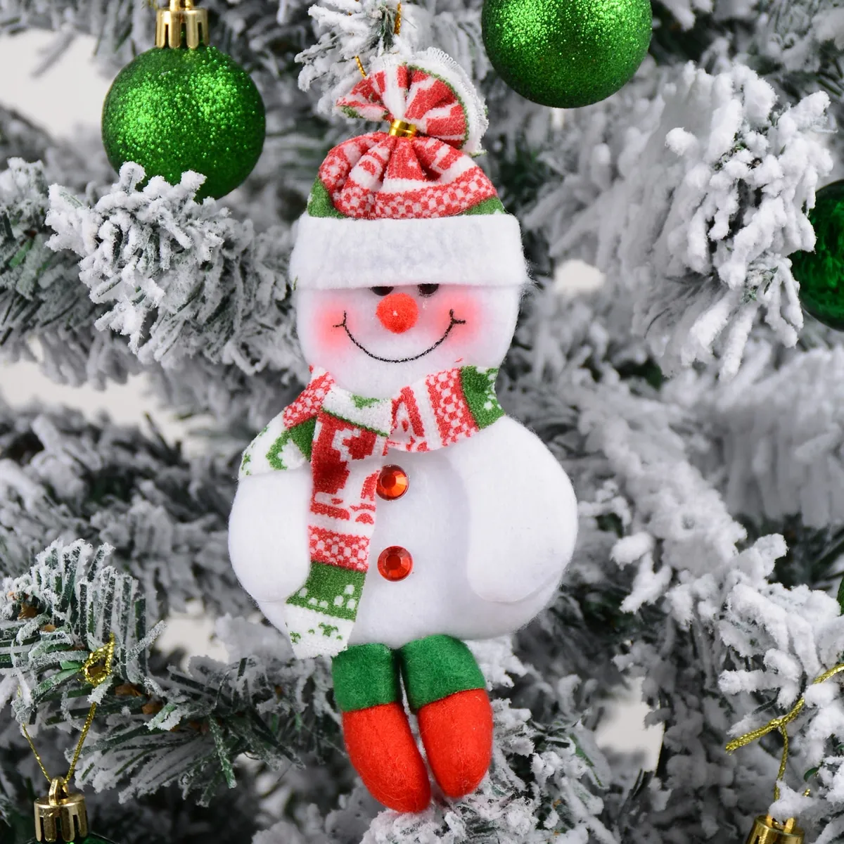 1 pezzo decorazioni Natale pupazzo di neve a forma di albero