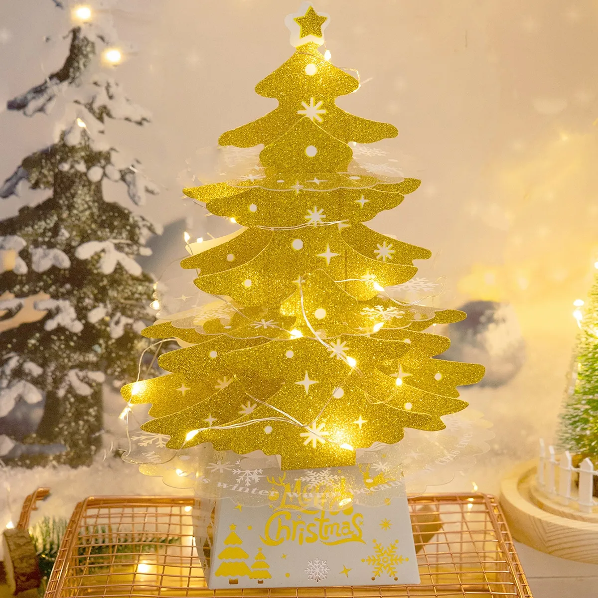 1 set luce decorativa albero di Natale