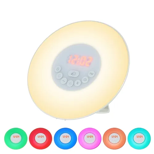 Wake Up Light Alarm Clock Sunrise / Sunset Simulazione Orologio digitale