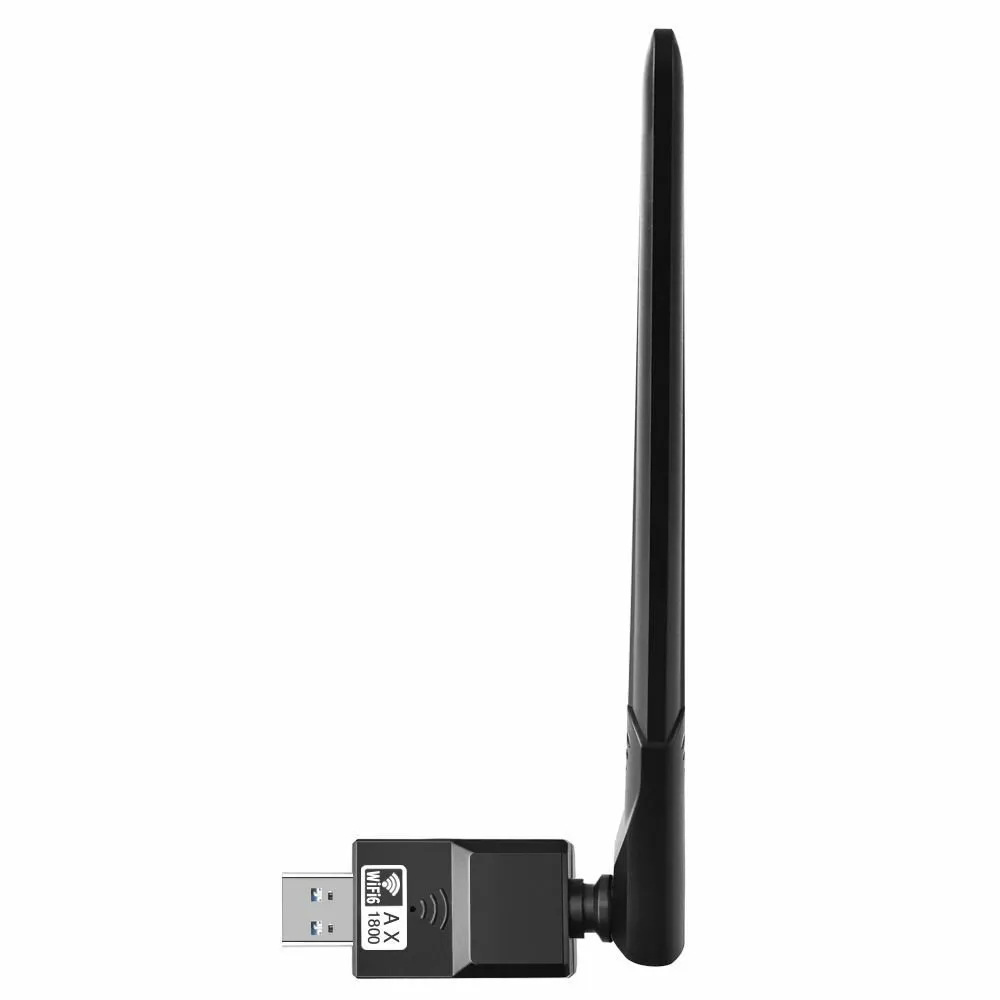 Scheda di rete wireless AX1812 WiFi 6 da 1800Mbps dual band 2.4G/5GHz, dongle USB3.0 Wi-Fi con antenna da 6dBi, supporto