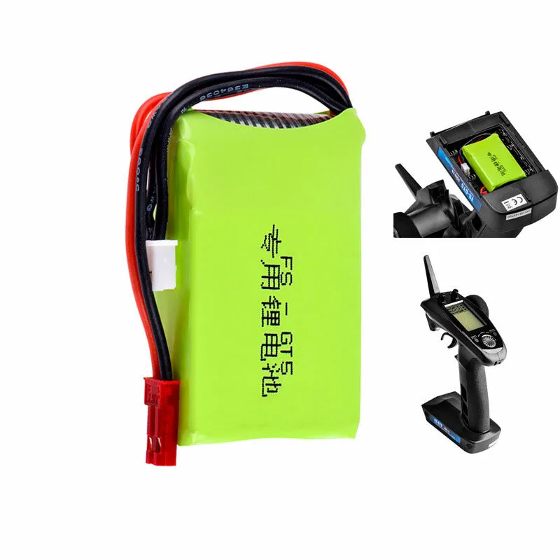 Batteria LiPo da 7,4V 1500mAh 8C 2S con connettore JST per FlySky GT5 G7P