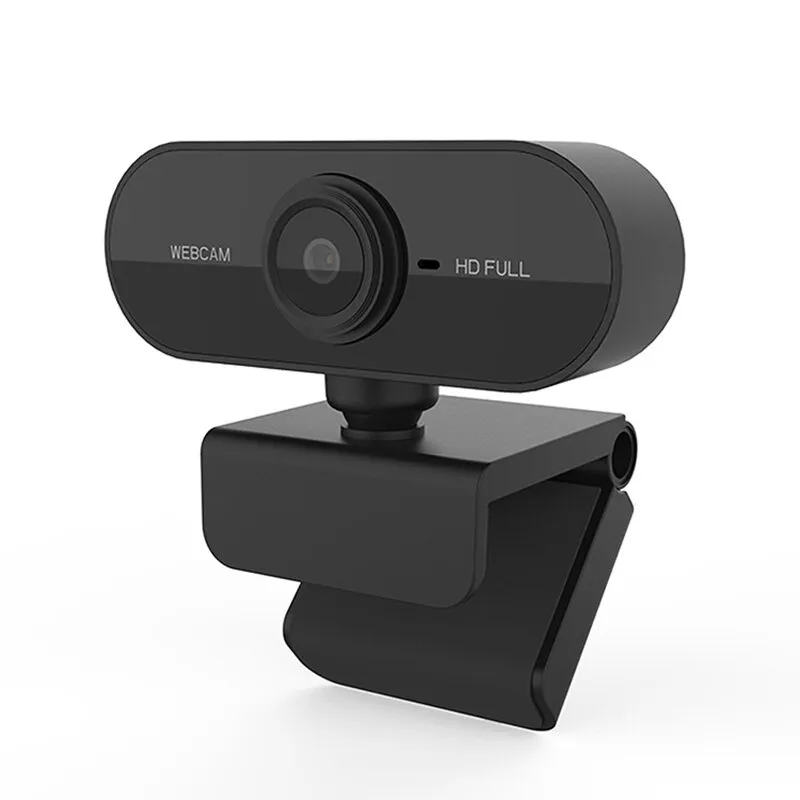 Webcam 1080P FHD con auto focus Rotazione a 360° Microfono incorporato Plug and Play Cavo USB per videocamera per uffici
