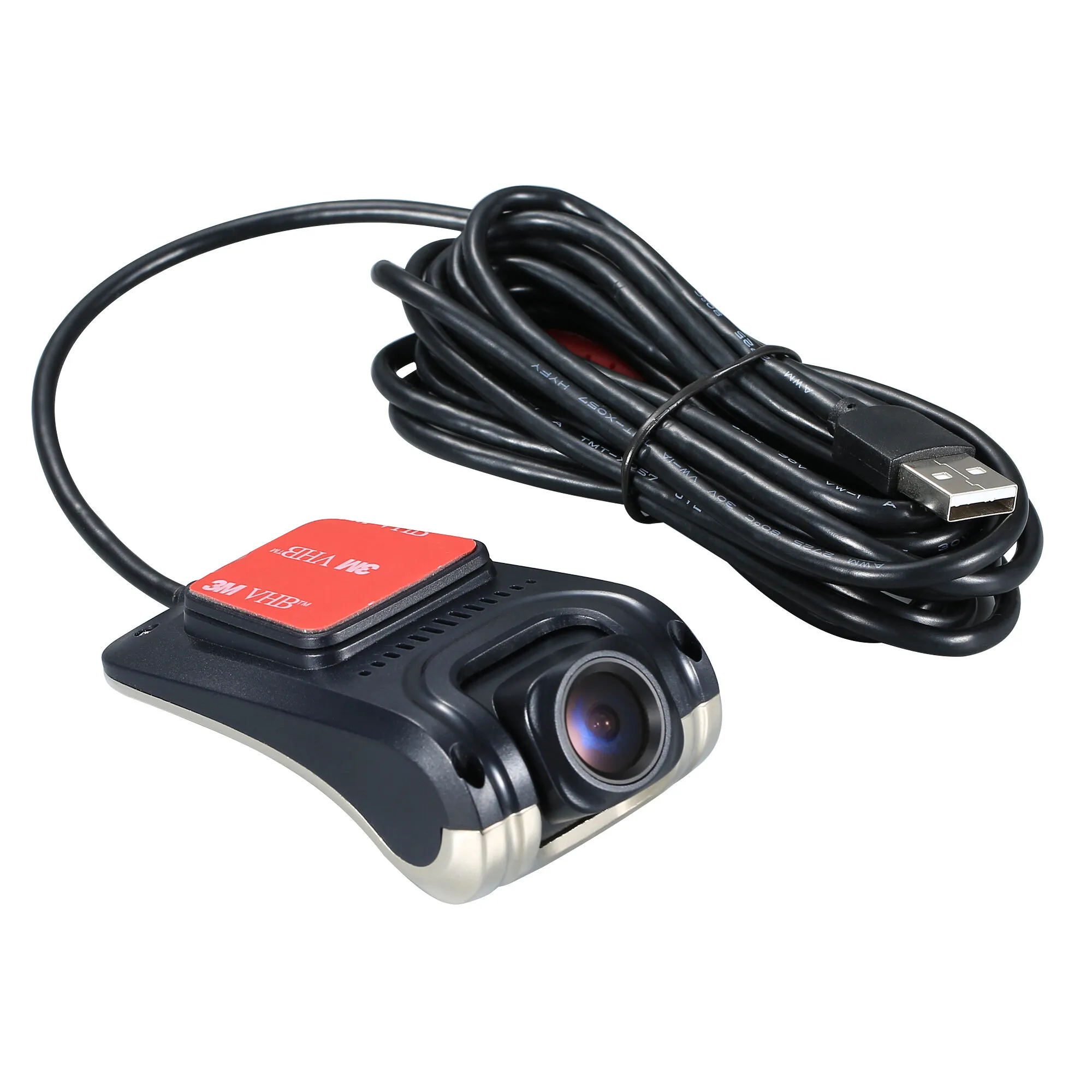 Dashcam per auto con telecamera 720p HD e angolo visuale di 140°, registratore di guida F2.0 a grande apertura e visione