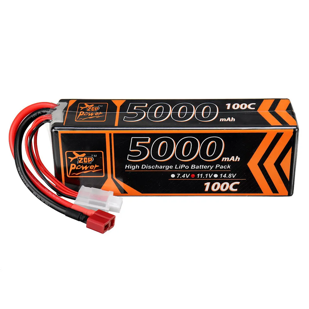 Batteria Lipo ZOP Power 11.1V 5000mAh 100C 3S T Plug per auto RC