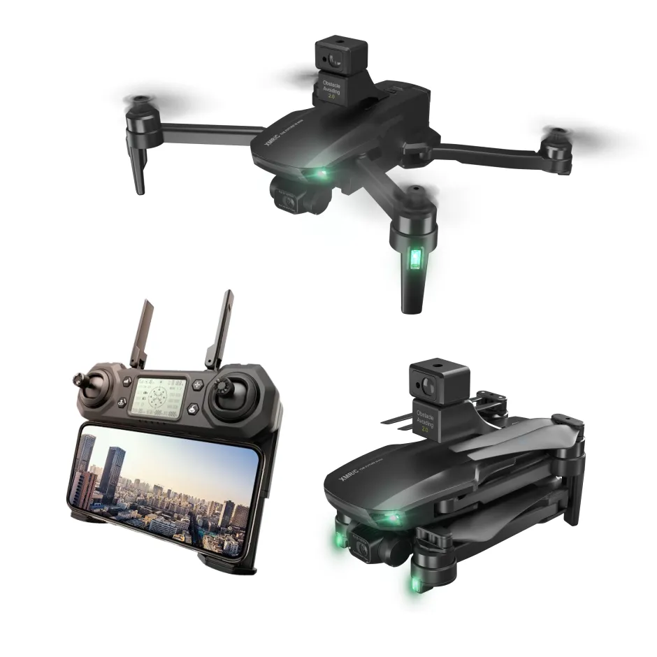 XMR/C M9 PRO GPS 5G WiFi 4KM FPV con telecamera ESC 4K HD Gimbal EIS a 3 assi, drone quadricottero pieghevole con evitam