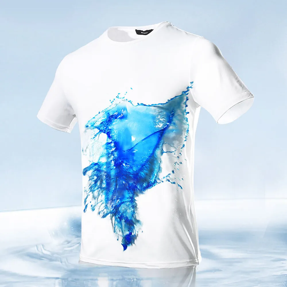 [Nuova uscita 2023] T-Shirt super idrorepellente Supield in fibra di poliestere al 89,9%, confortevole, anti-macchia, el