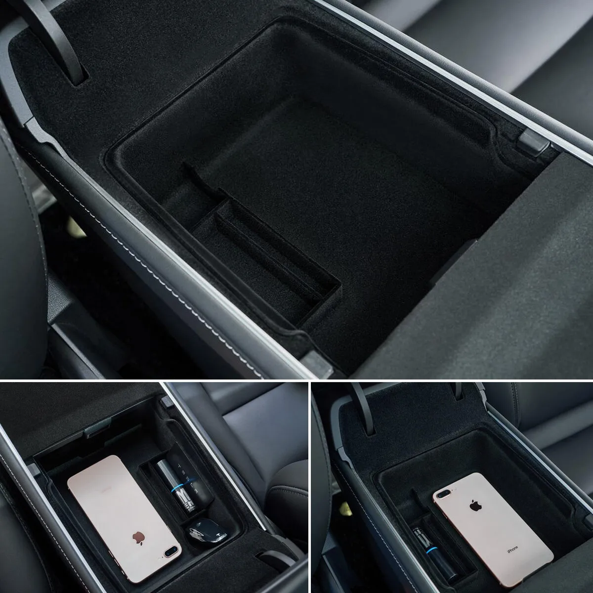 Scatola di stoccaggio posteriore per accessori interni per Tesla Model 3/Y 2021 2022 2023