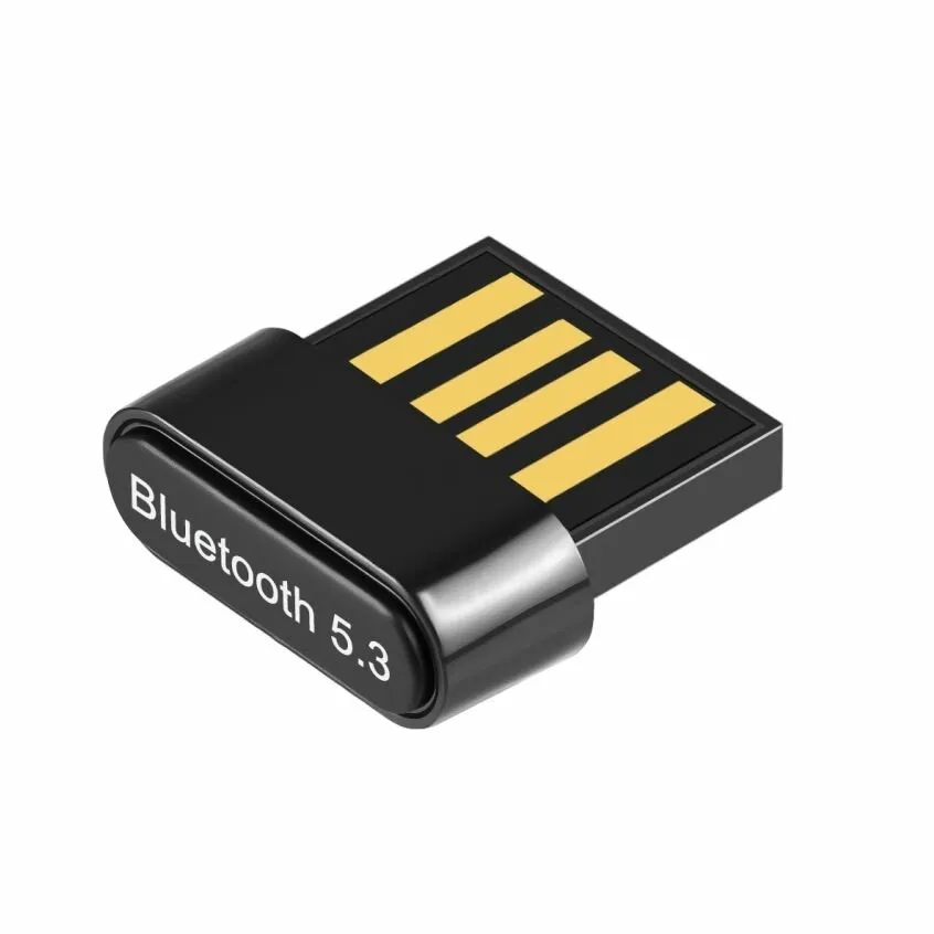 Adattatore dongle Bluetooth 5.3 Adattatore USB Bluetooth per PC Laptop Ricevitore audio per altoparlanti wireless Trasme
