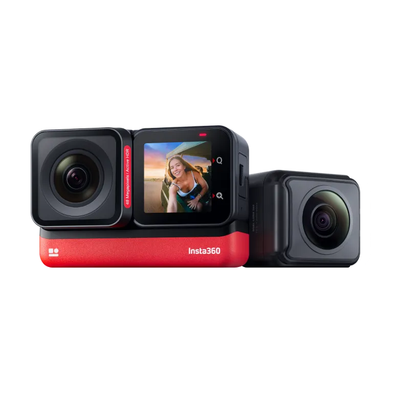 Fotocamera d'azione Insta360 ONE RS 4K Twin Edition 360° Dual Lens Batteria integrata da 1445mAh Zoom 2.7X In FlowState