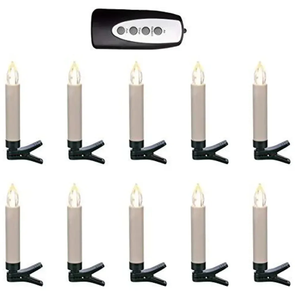 HI Mini Candele a LED a Batteria con Telecomando 10 pz