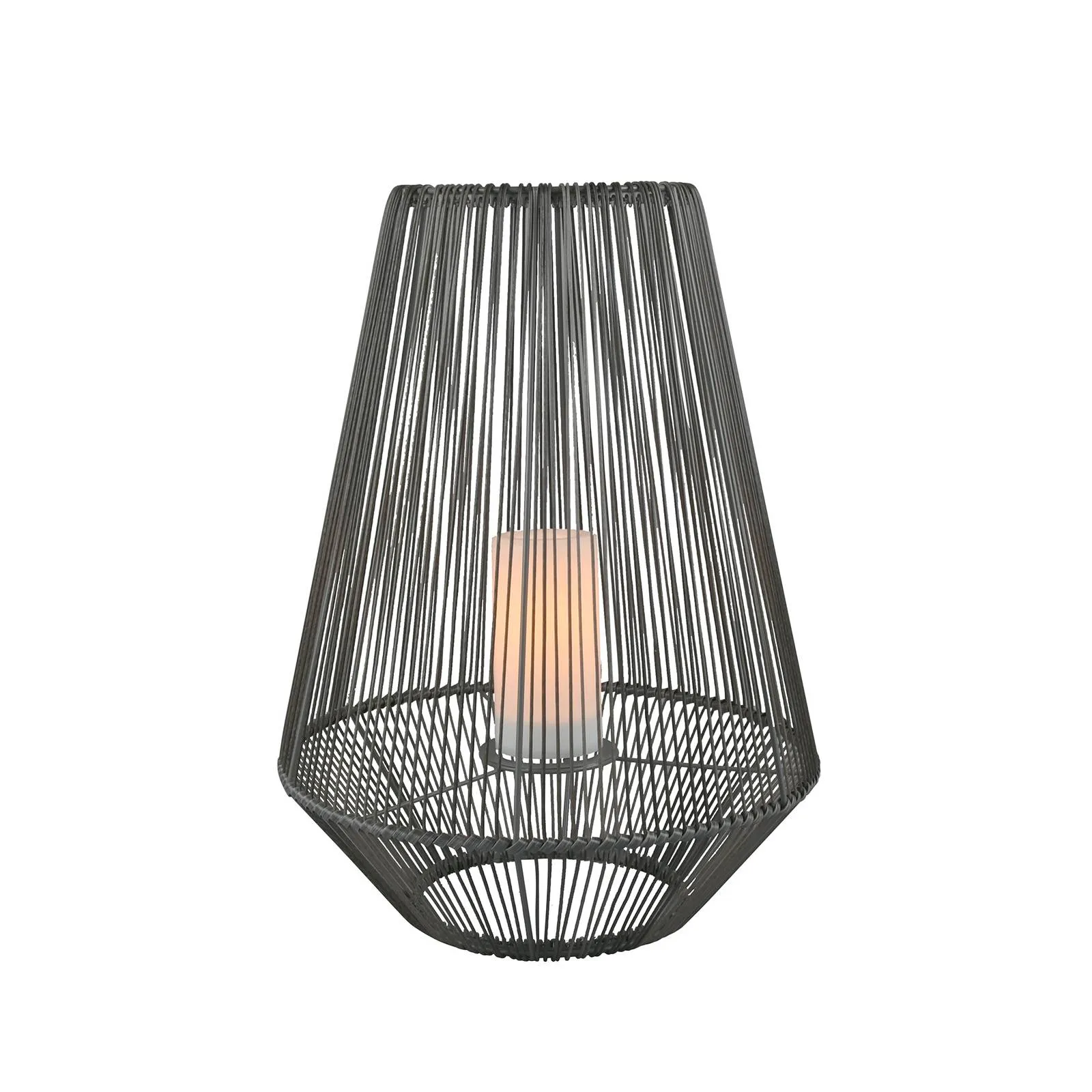  Lampada da tavolo solare Mineros LED, grigio, altezza 51 cm