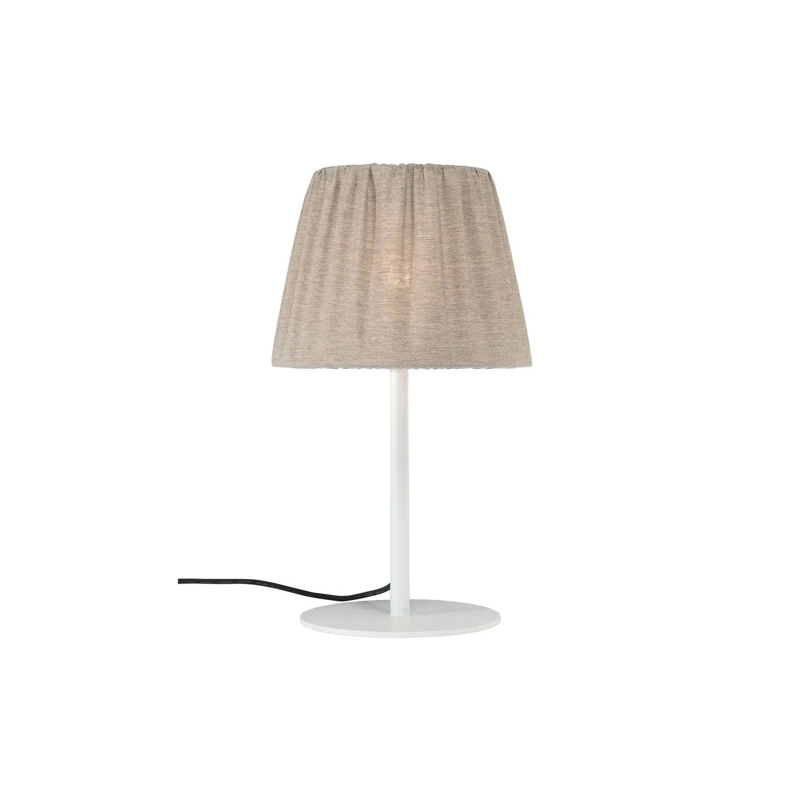  lampada da tavolo per esterni Agnar, bianco/marrone, 57 cm