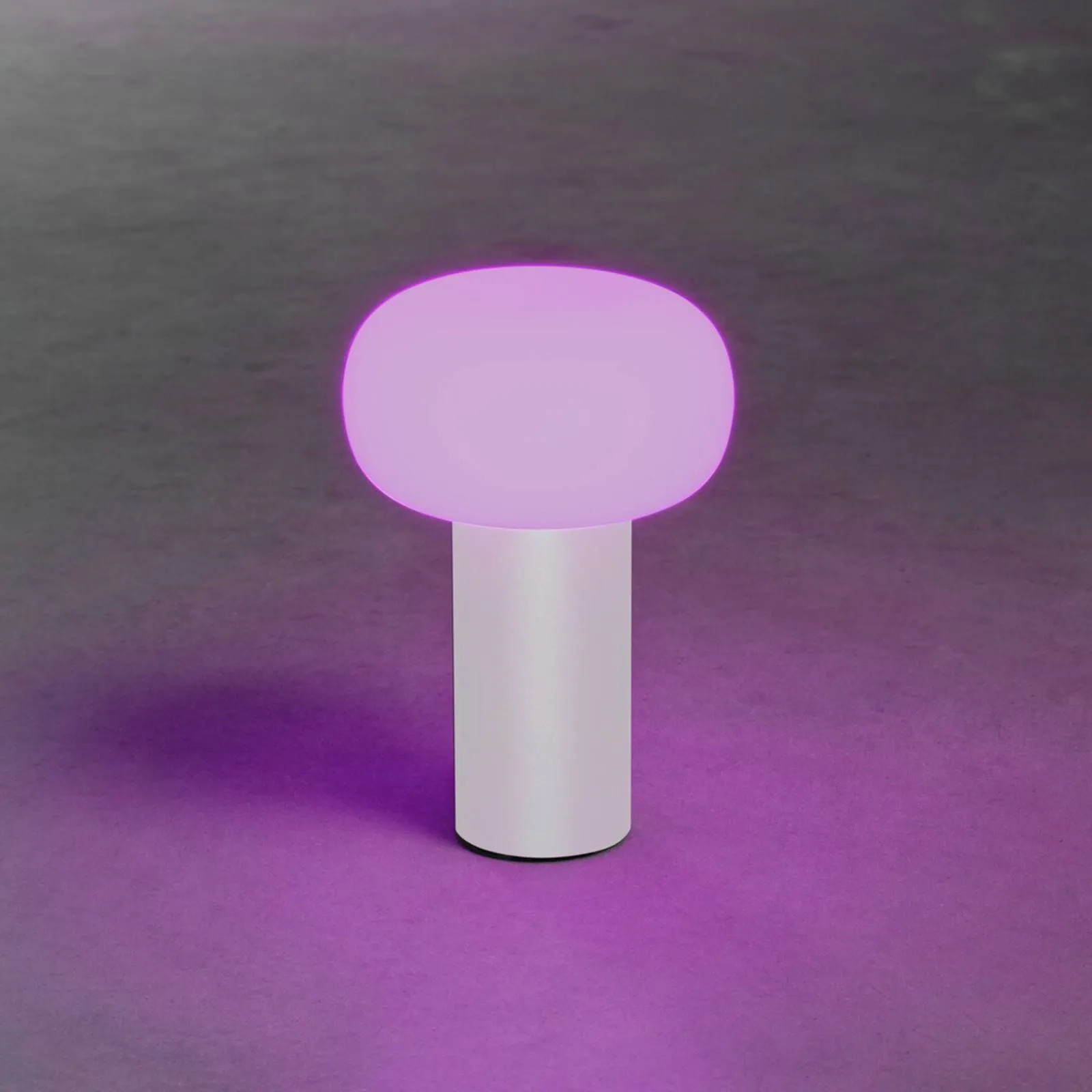  Lampada LED tavolo Antibes IP54, accu, RGBW bianco
