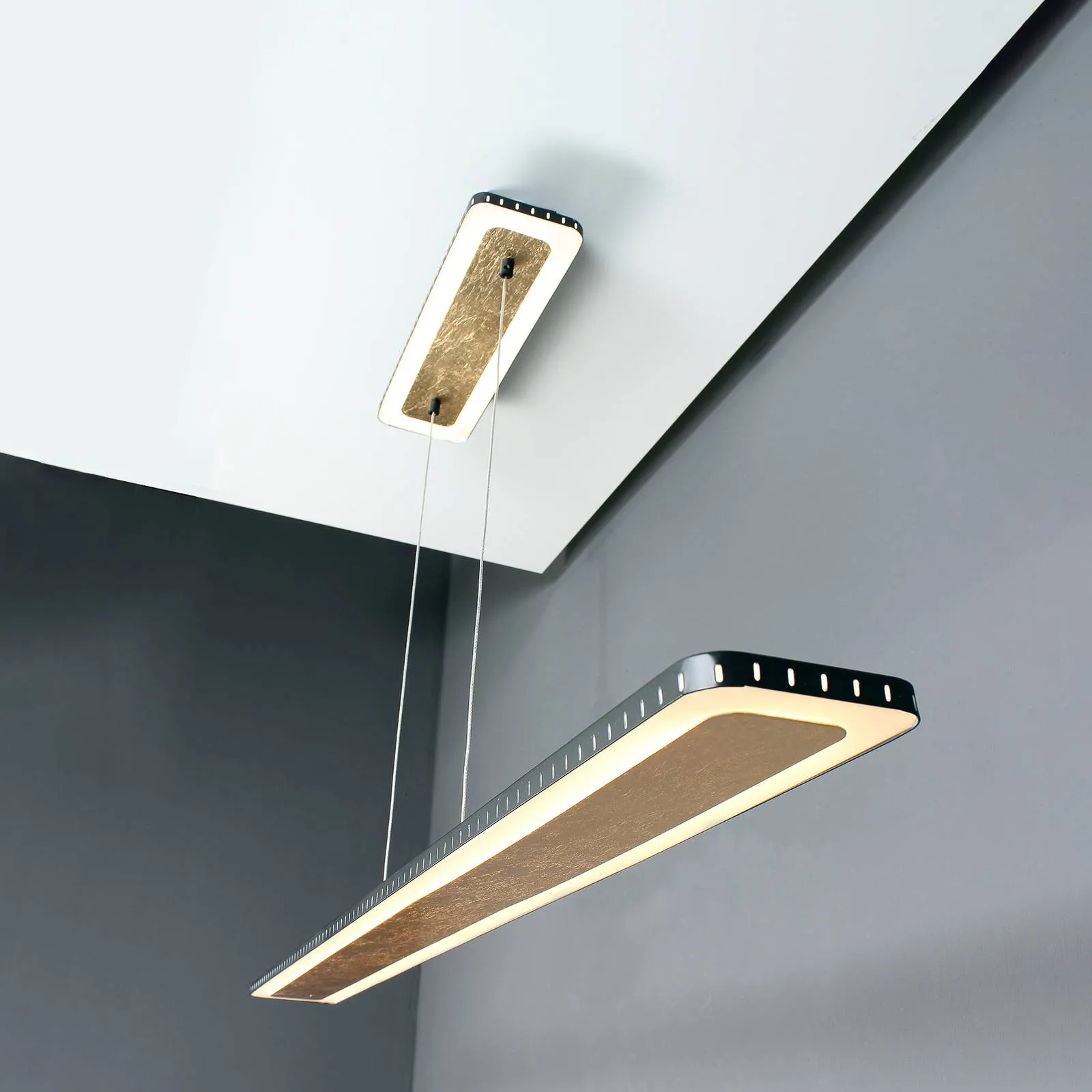  LED sospensione Solaris 3-step-dim oro 120cm