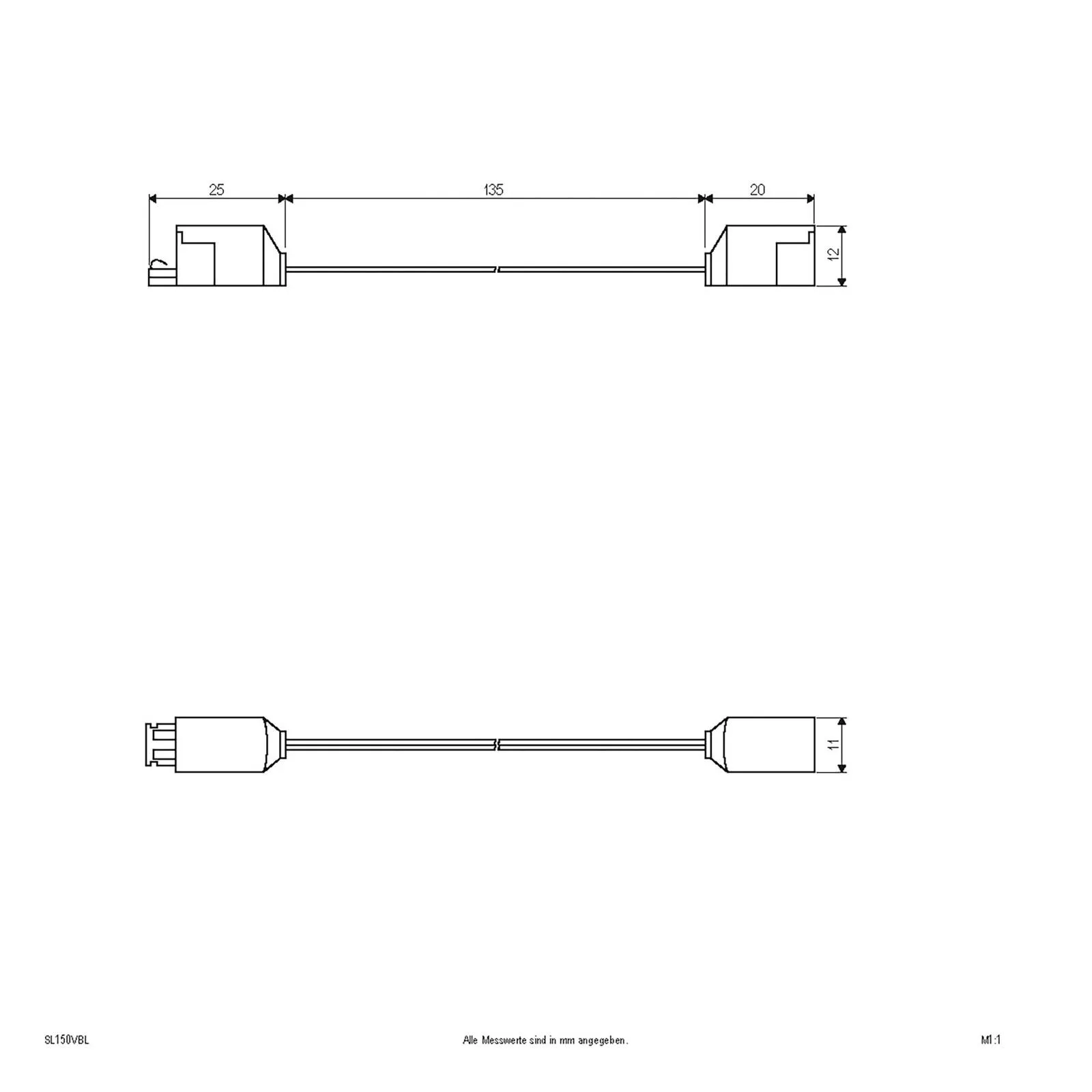  Cavo di raccord per serie Bordo, lunghezza: 15 cm