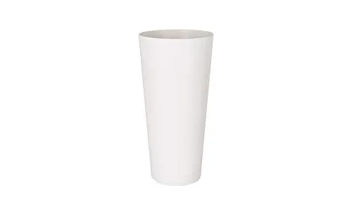 Artevasi Porto High Pot Vaso Alto, Bianco, Altezza 80 cm x ø 37 cm