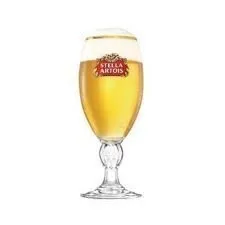Stella Artois - Bicchieri da birra Gold Rimmed, 33 cl (Confezione da 2)