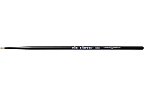 Vic Firth - Bacchette per Batteria Serie American Classic® - 5BB - Hickory Americano - Punta di Legno - Nere