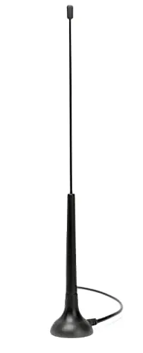 Antenna ad asta per 3G, 2G, GSM, WLAN, Bluetooth, HSDPA, UMTS, reti WiFi con base magnetica e la spina SMA/M con cavo 2,5 m connessione con 5 dBi gain