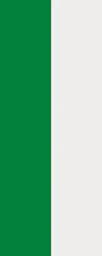 U24 Bandiera Bandiera Verde e Bianco in formato verticale qualità premium 80 x 200 cm