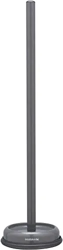 SEALSKIN Acero Portarotolo di Carta igienica, Acciaio Inossidabile, Grigio, 13.2 x 13.2 x 52.1 cm