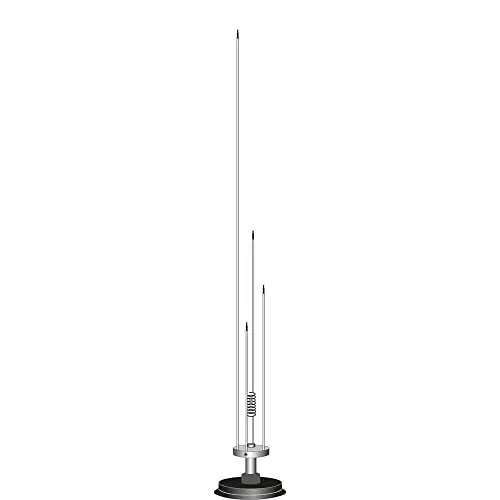 Albrecht Skyscan Mag 1300 Antenna Magnetica Mobile con Scanner per Ricezione 25 - 1300 MHz, Include 4 m di Cavo e Connettore BNC, Lunghezza 64 cm