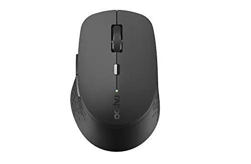 Rapoo Mouse wireless M300 Silent 1600 DPI sensore 9 mesi di durata della batteria tasti silenziosi ergonomici per destrimani PC e Mac – grigio scuro