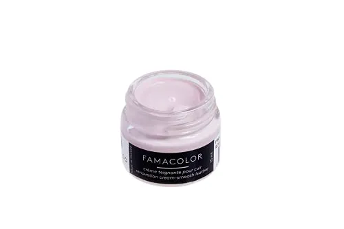 Famaco Famacolor Dye Cream, Scarpe e Borse Unisex – Adulto, Rosa (Pink Rose Dragee), 15 mL