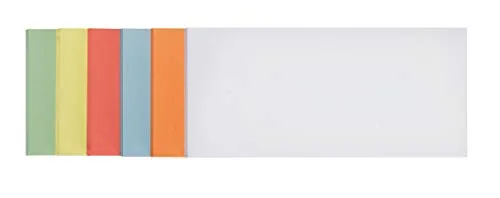 Franken UMZS102099 - Cartoncini di presentazione autoadesivi, confezione da 300, colori assortiti