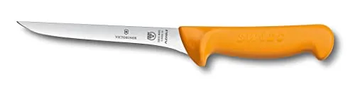 Victorinox Swibo, coltello da cucina/disossatore, lama da 16 cm, dritta, lama flessibile, stretta, colore giallo